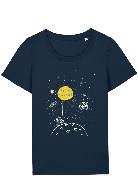 TY TO ZVLÁDNEŠ tričko dámske modrá navy