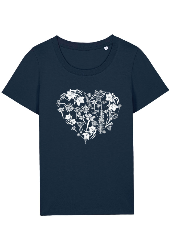 TATRANSKÉ SRDCE tričko dámske modrá navy